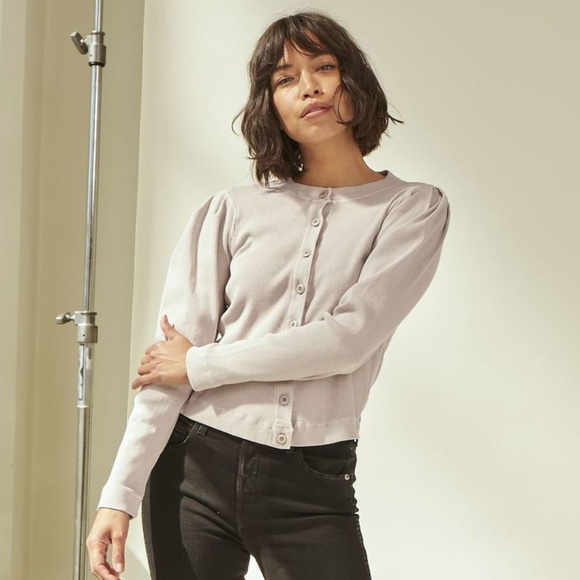 AMO Women's Cardigan - Light Gray - Picture 3 of 16